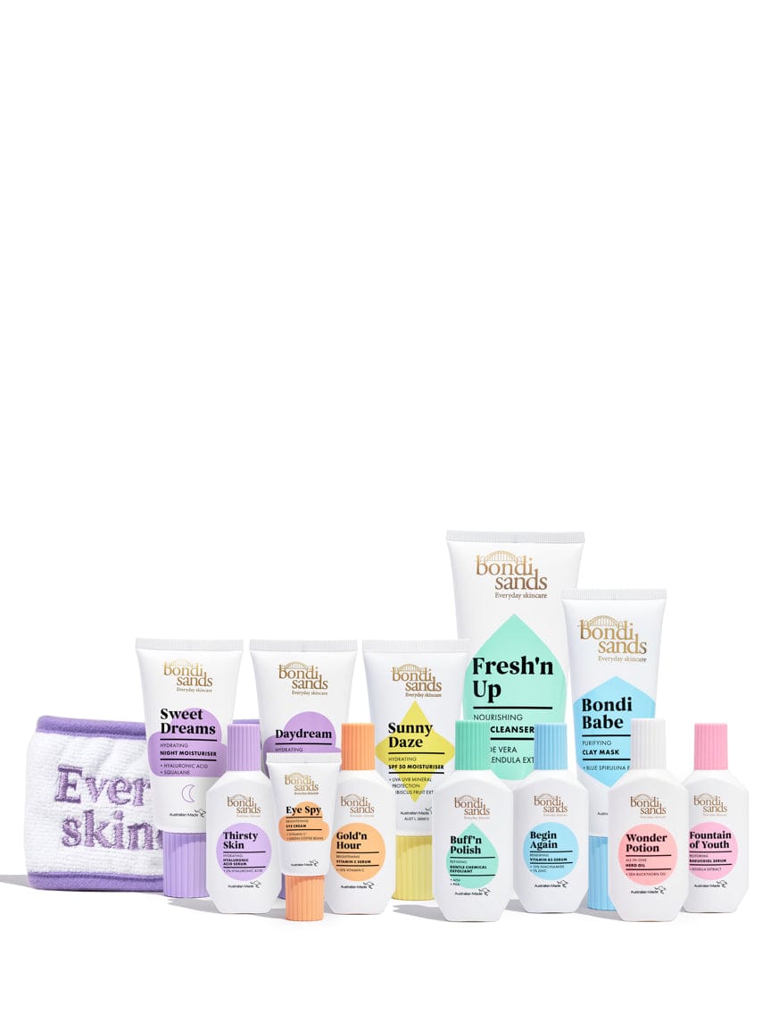 The Ultimate Skincare Bundle with all 12 products to complete your skincare routine