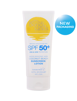 SPF 50+ Body Sunscreen Lotion Coconut Beach Scent