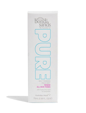 front of Pure Self Tanning Face Mist Renew box