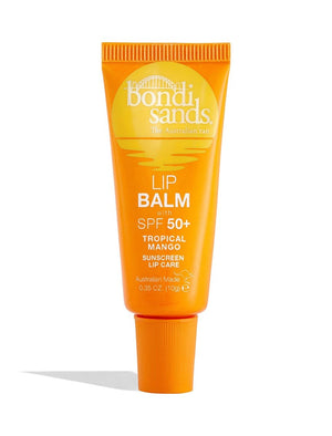 Front of SPF 50+ Lip Balm Tropical Mango Tube