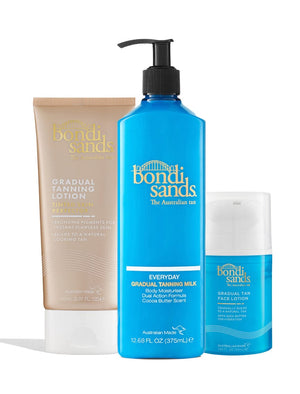 Our must have gradual tan products in our Essentials Bundle