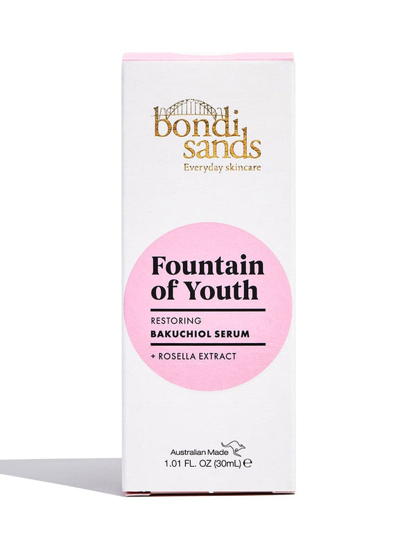 Front of Fountain Of Youth Bakuchiol Serum box