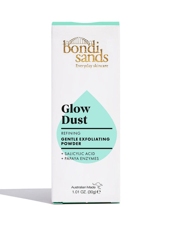 Outer box of Glow Dust Exfoliating Powder