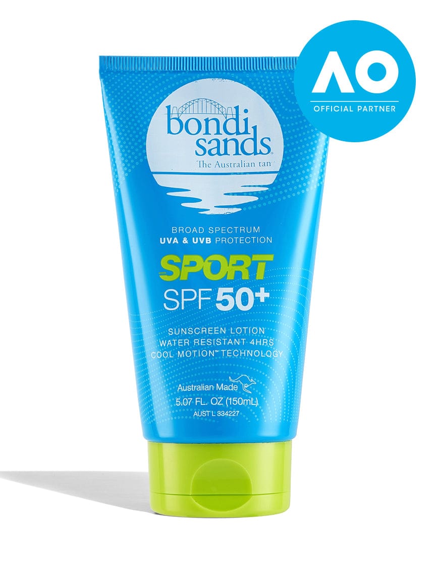 Bondi Sands Sport SPF 50+ Sunscreen Lotion Offical Partner of the Australian Open