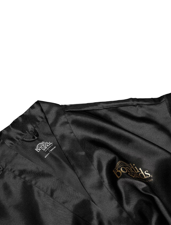 Self Tanning Robe stitching detail close up