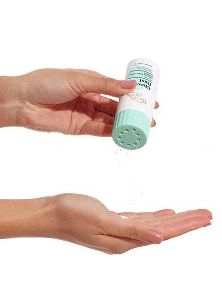 Shake of Glow Dust powder exfoliator.