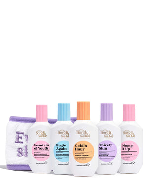 Super Serums bundle of five serums plus free headband